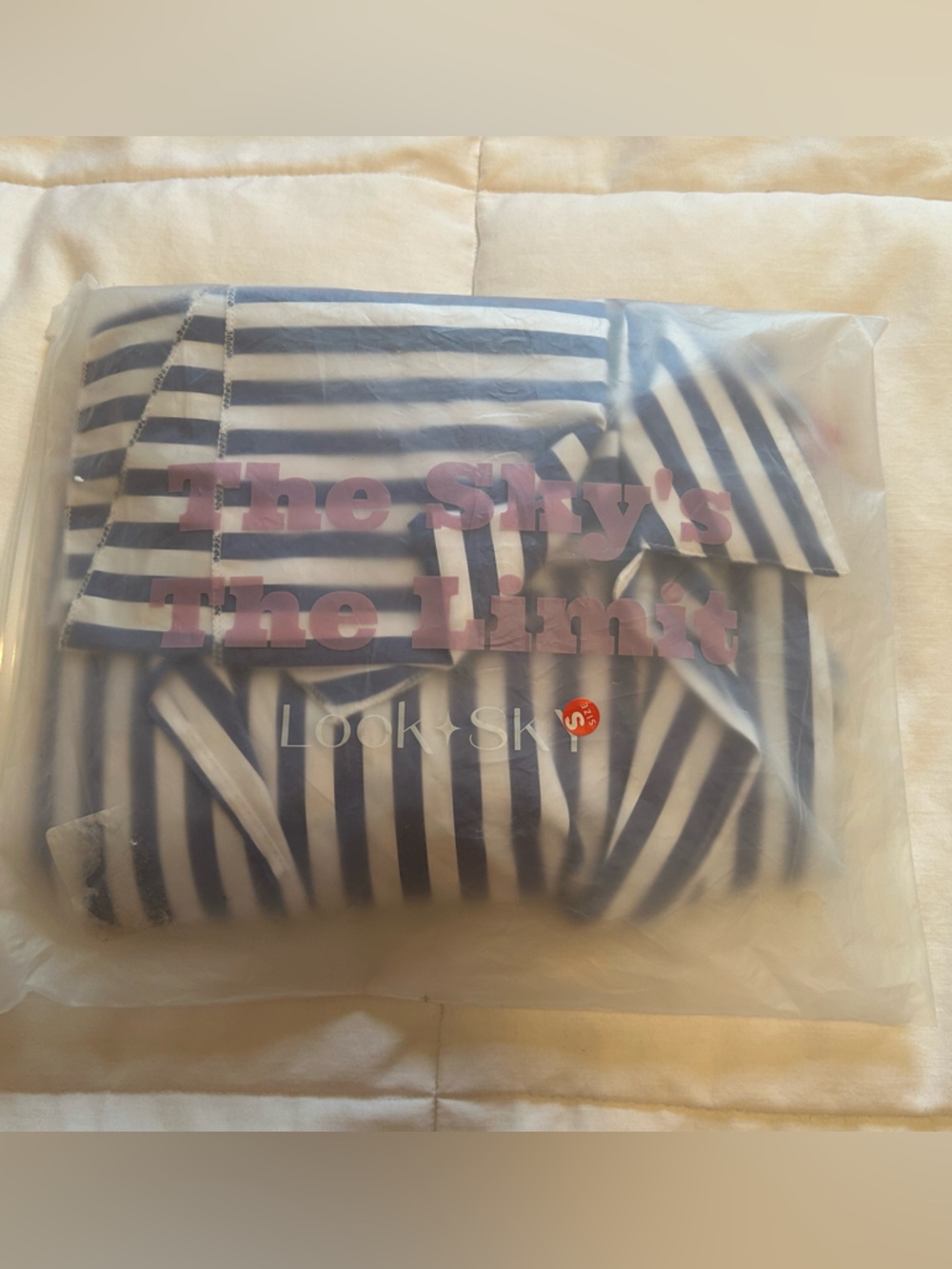 Striped Navy and White Dress - Packaged